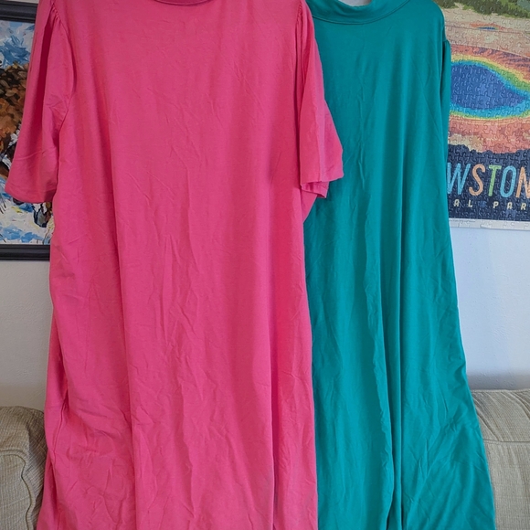 PAIR of Comfy Knit Tunic Dresses, 2X and 3X - Picture 6 of 6